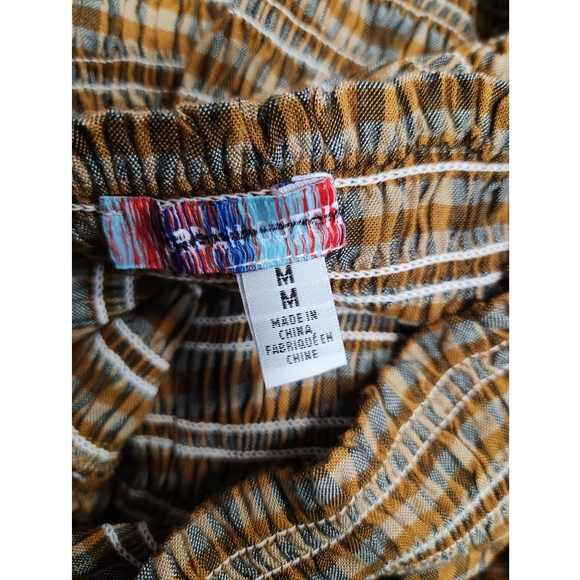 UO Francis Smocked Long Sleeve Mini Dress size M - Picture 3 of 7